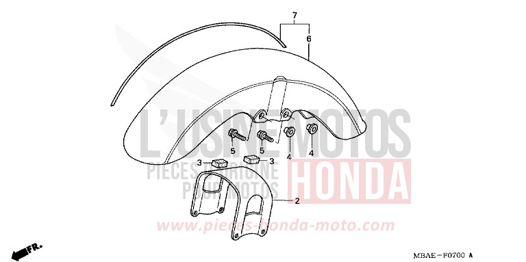 KOTFLUEGEL, VORNE von Shadow Aero REARL SEDONA RED (R223B) von 2001